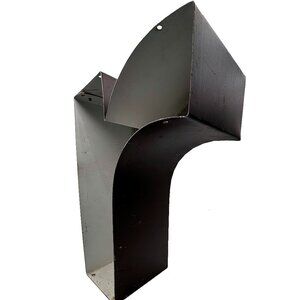 Vintage architectural metal lowercase r - with or without flowers